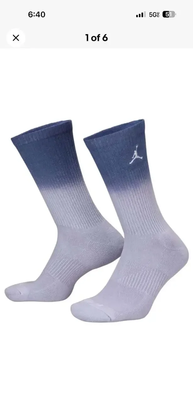 Nike Jordan Jumpman Gradient Socks HJ2446-410 Youth Sz 5 -7
